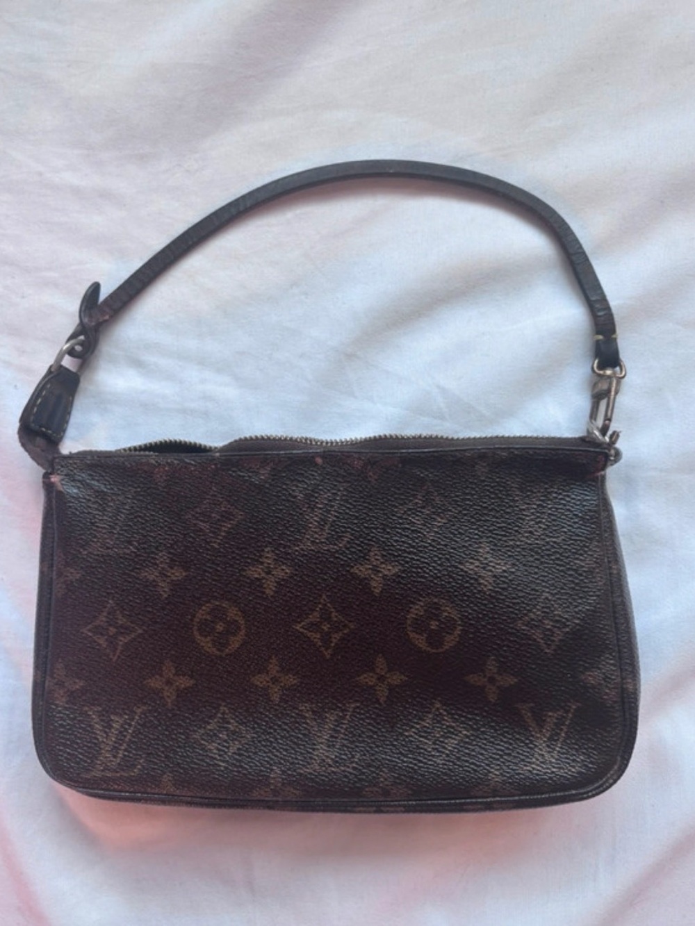 Louis Vuitton Brown Monogram Mini Pochette Shoulder Bag